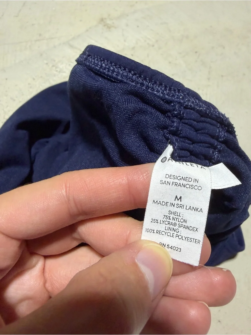 Athleta Women's Navy Side-Tie Swim Bottom medium